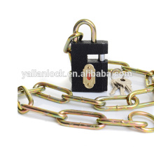 Anti Shear Hot Cale Colorful Bicycle Chain Lock Bike lock Grey iron rectangle padlock